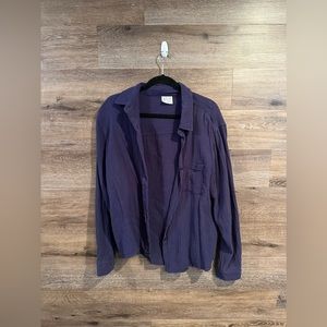 Navy Button Up Shirt